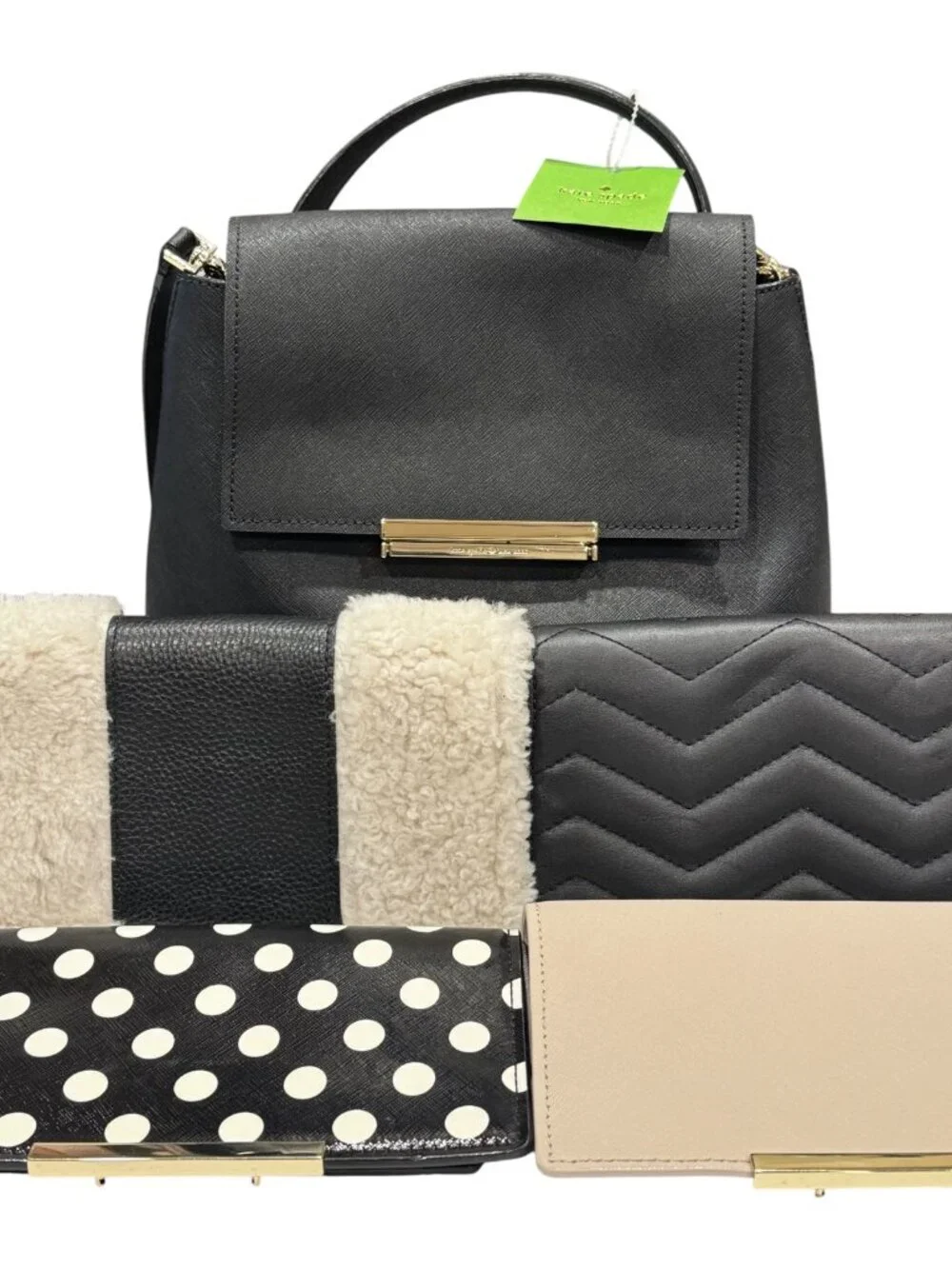 🆕 Kate Spade Make It Mine Maddie Black Backpack Purse Multiple Bonus Flaps NWT